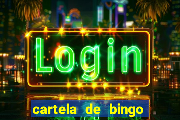 cartela de bingo cha de panela